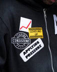 AP ZIP UP| BLACK AND WHITE