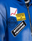 AP ZIP UP| BLUE AND WHITE
