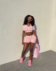 Crop Top Sets (Pink)
