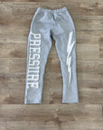 PRESSURE JOGGERS | GRAY AND WHITE PUFF