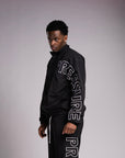 Pressure Nylon Zip Up- Black