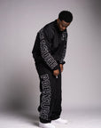 Pressure Nylon Zip Up- Black