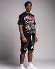 "PRESSURE" Shorts- Black And White