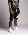 "PRESSURE" Shorts- Black And White