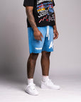 "PRESSURE" Shorts - Blue And White