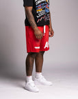 "PRESSURE" Shorts - Red And White