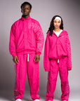 Pressure Nylon Zip Up- Pink