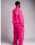 Pressure Nylon Zip Up- Pink
