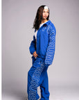 Pressure Nylon Zip Up- Blue