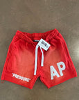 "PRESSURE" Shorts - Red And White
