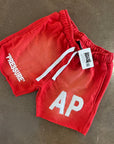 "PRESSURE" Shorts - Red And White