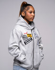 AP Zip Up - Gray And White