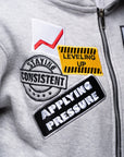 AP Zip Up - Gray And White