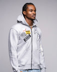 AP Zip Up - Gray And White