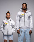 AP Zip Up - Gray And White