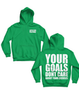 YOUR GOALS HOODIE| GREEN AND WHITE