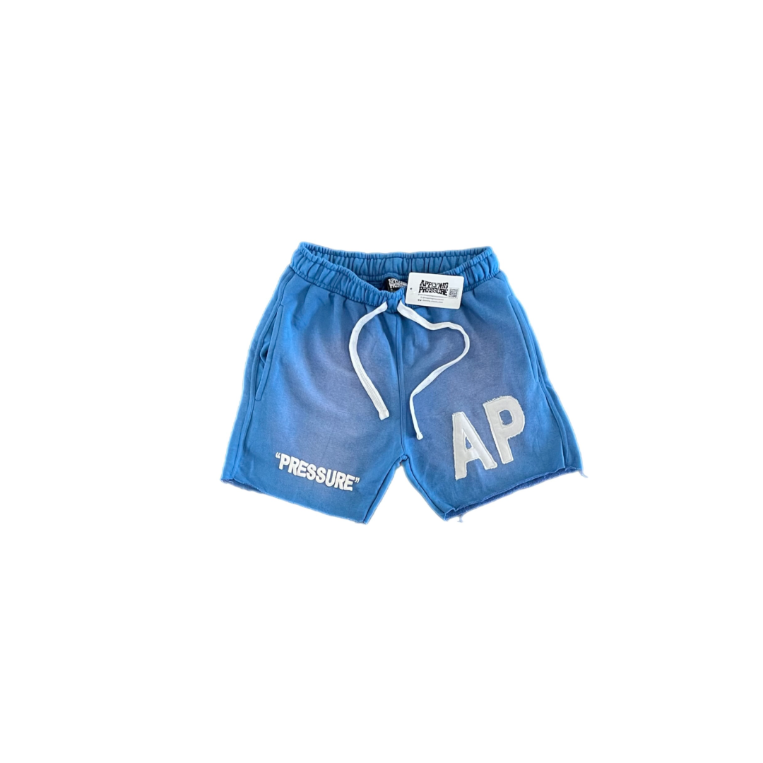 "PRESSURE" Shorts - Blue And White