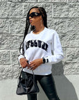 Pressure Crew Neck Sweatshirt| White