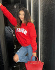 Pressure Crew Neck Sweatshirt| Red