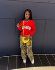 Pressure Crew Neck Sweatshirt| Red