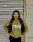 Pressure Crew Neck Sweatshirt| Olive