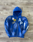 AP ZIP UP| BLUE AND WHITE