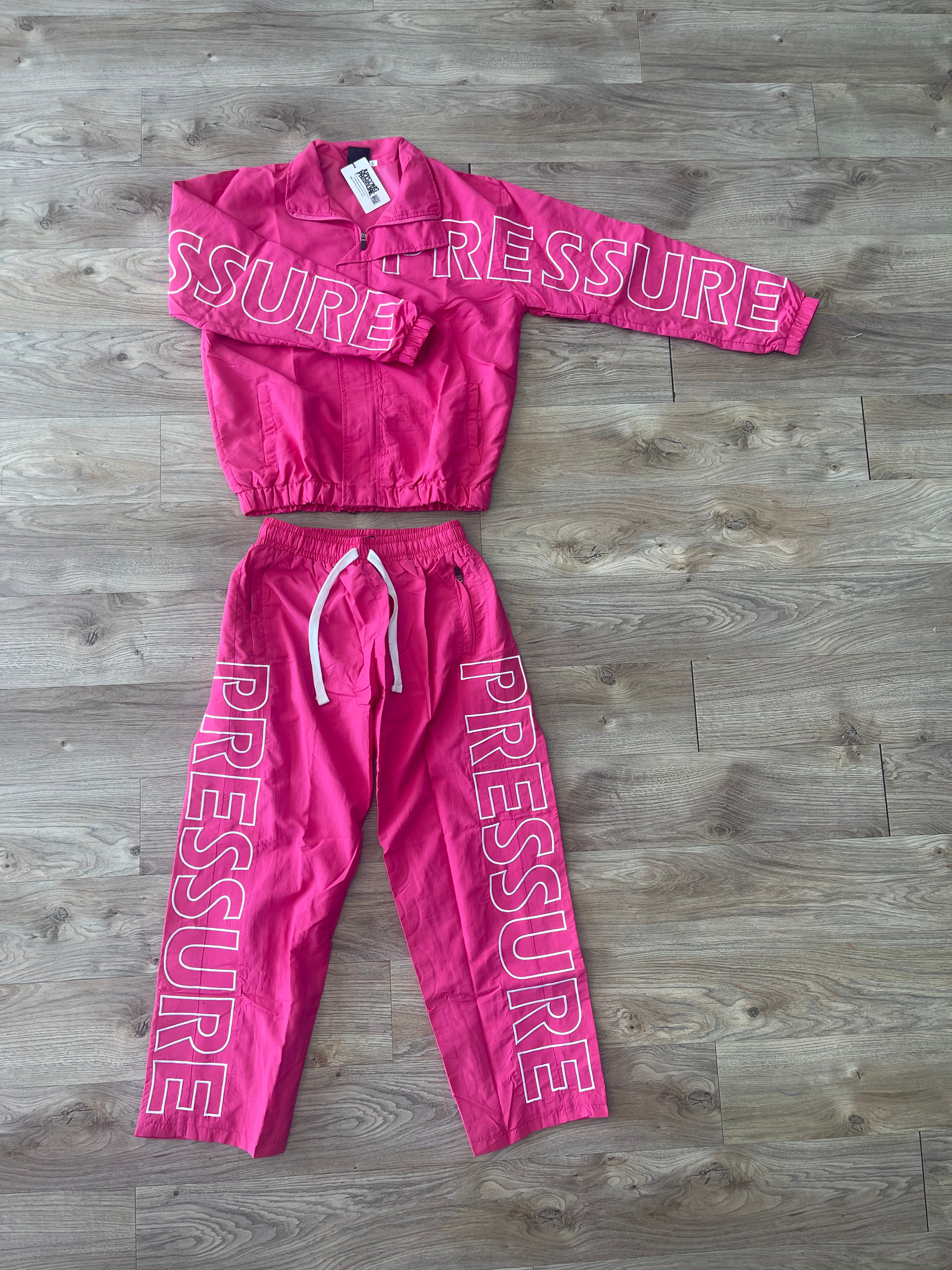 Pressure Nylon Zip Up- Pink