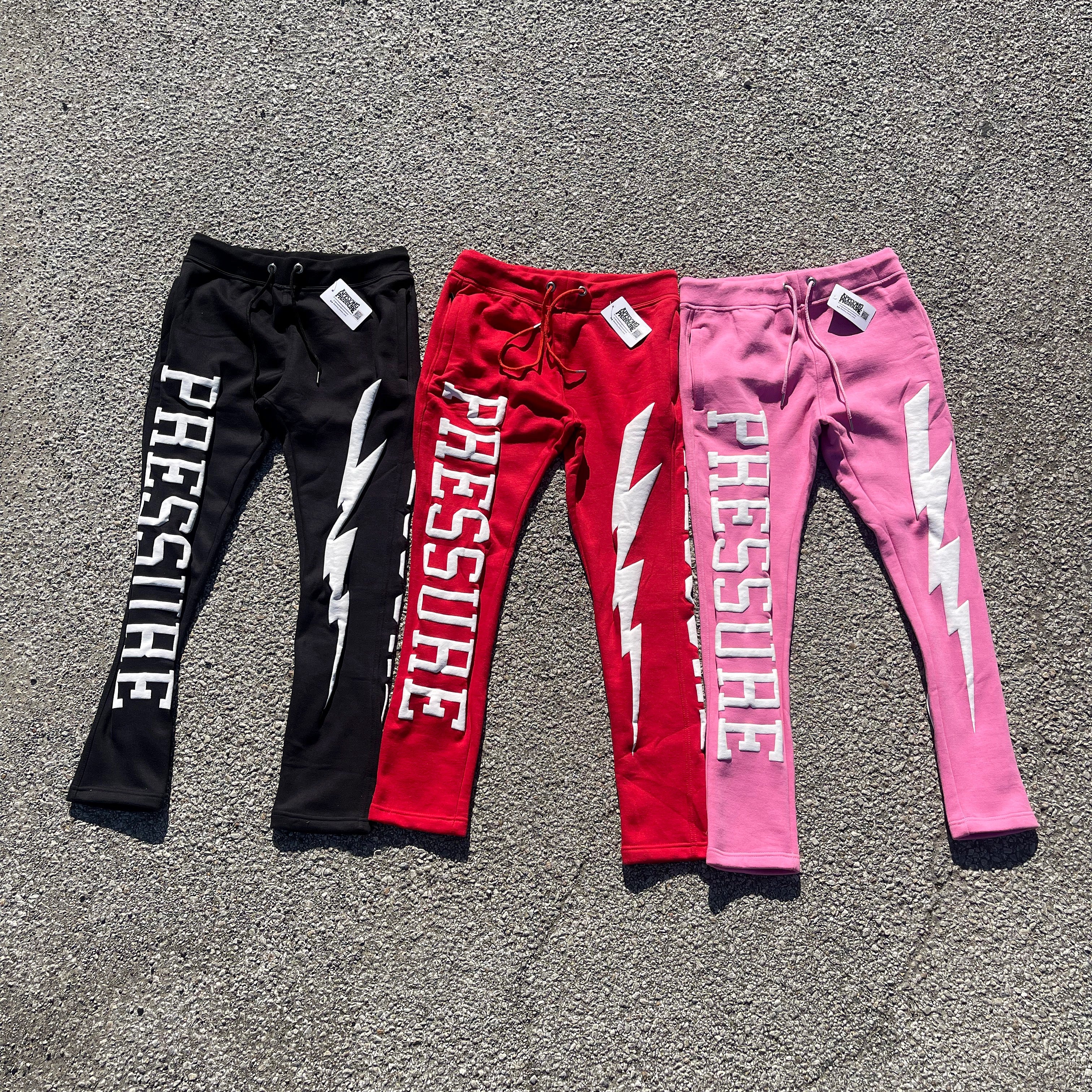 PRESSURE JOGGERS | PINK AND WHITE PUFF