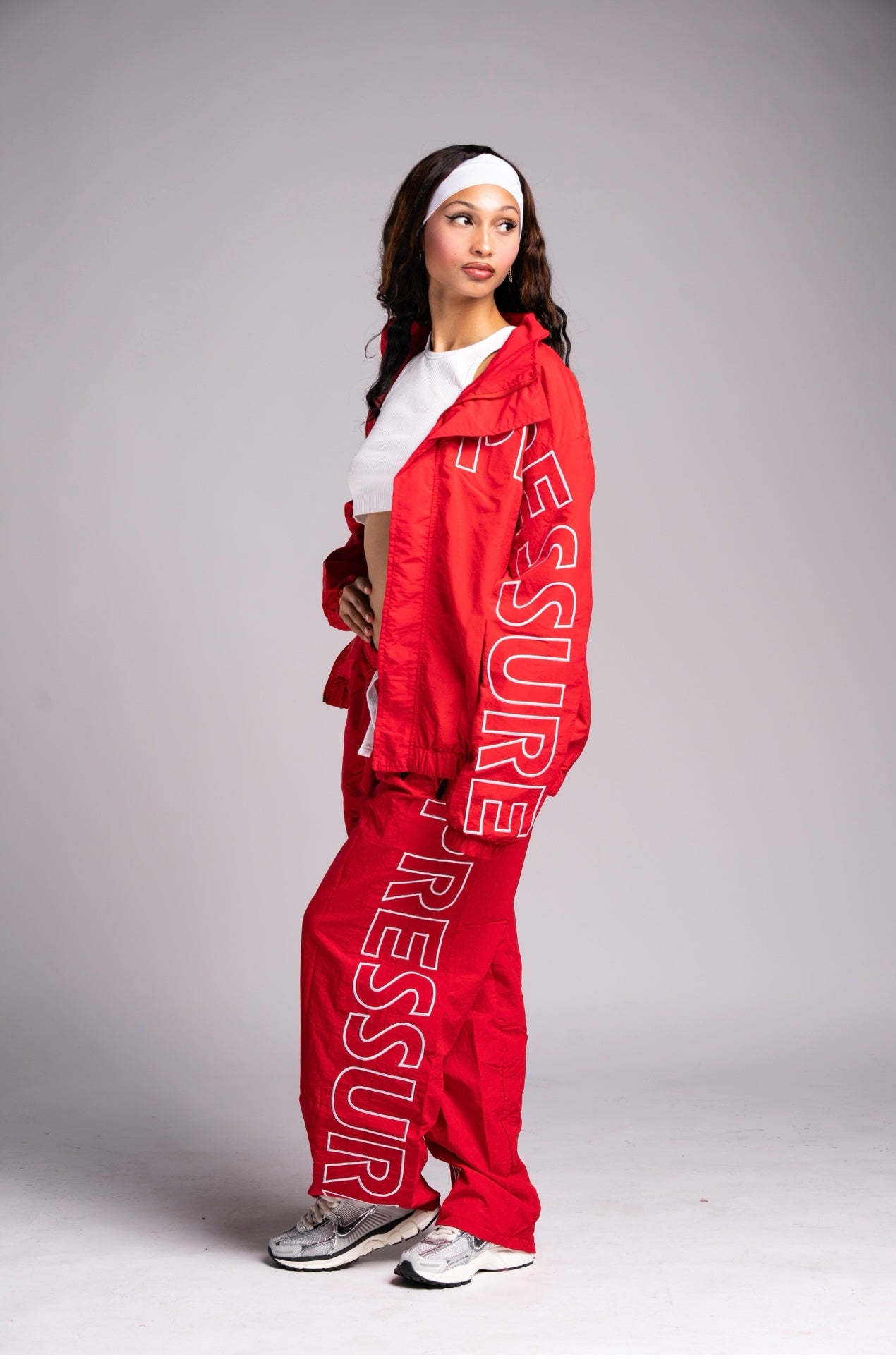 Pressure Nylon Pants- Red