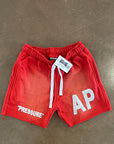 "PRESSURE" SHORTS| RED AND WHITE