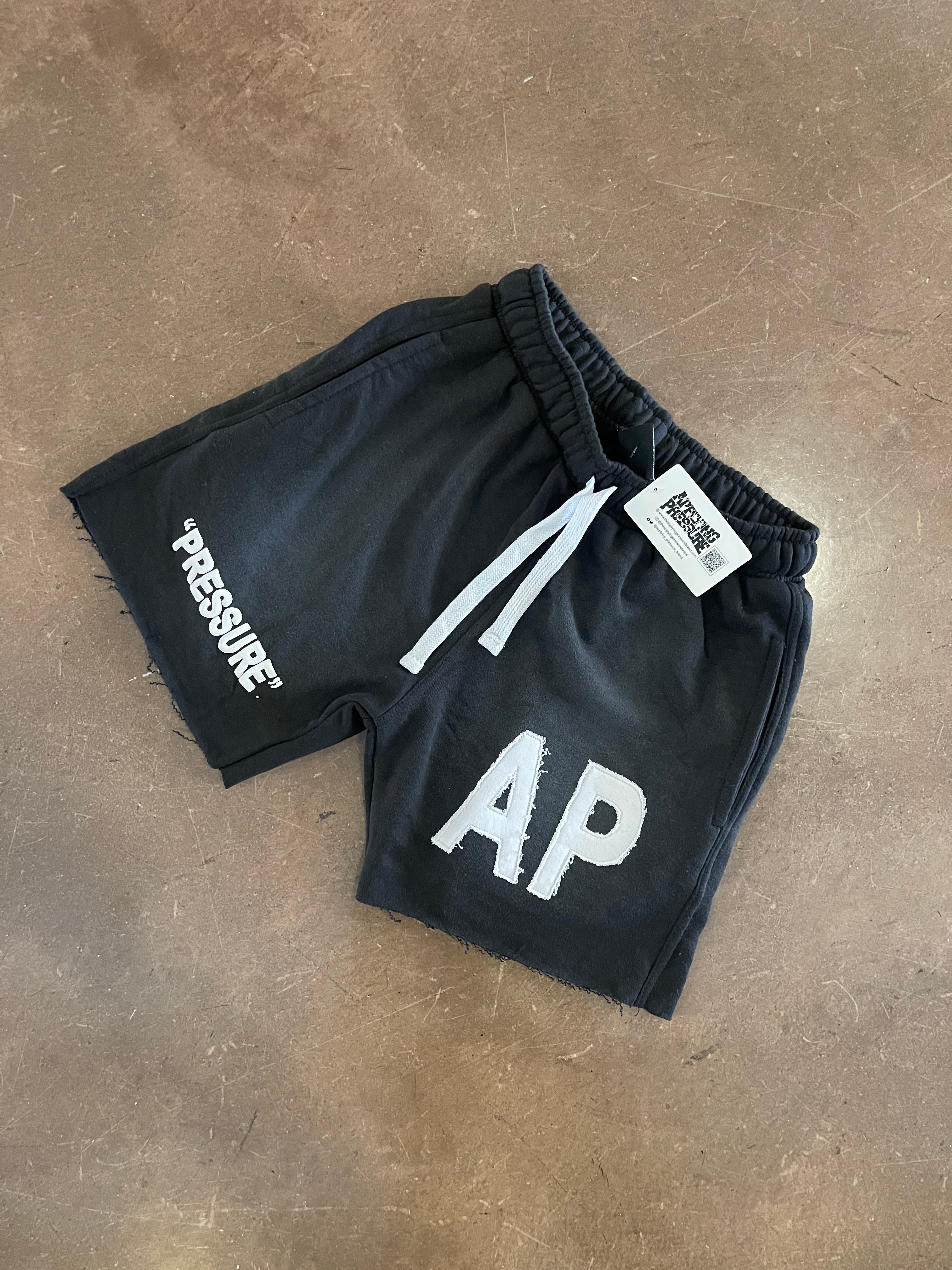 &quot;PRESSURE&quot; SHORTS| BLACK AND WHITE