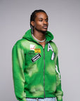 AP Zip Up - Green And White