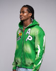 AP Zip Up - Green And White