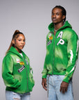 AP Zip Up - Green And White
