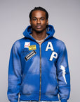 AP Zip Up - Blue And White