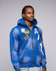 AP Zip Up - Blue And White