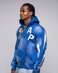 AP Zip Up - Blue And White