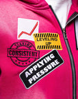 AP Zip Up -Pink And White