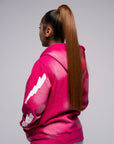AP Zip Up -Pink And White