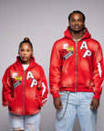 AP Zip Up - Red And White