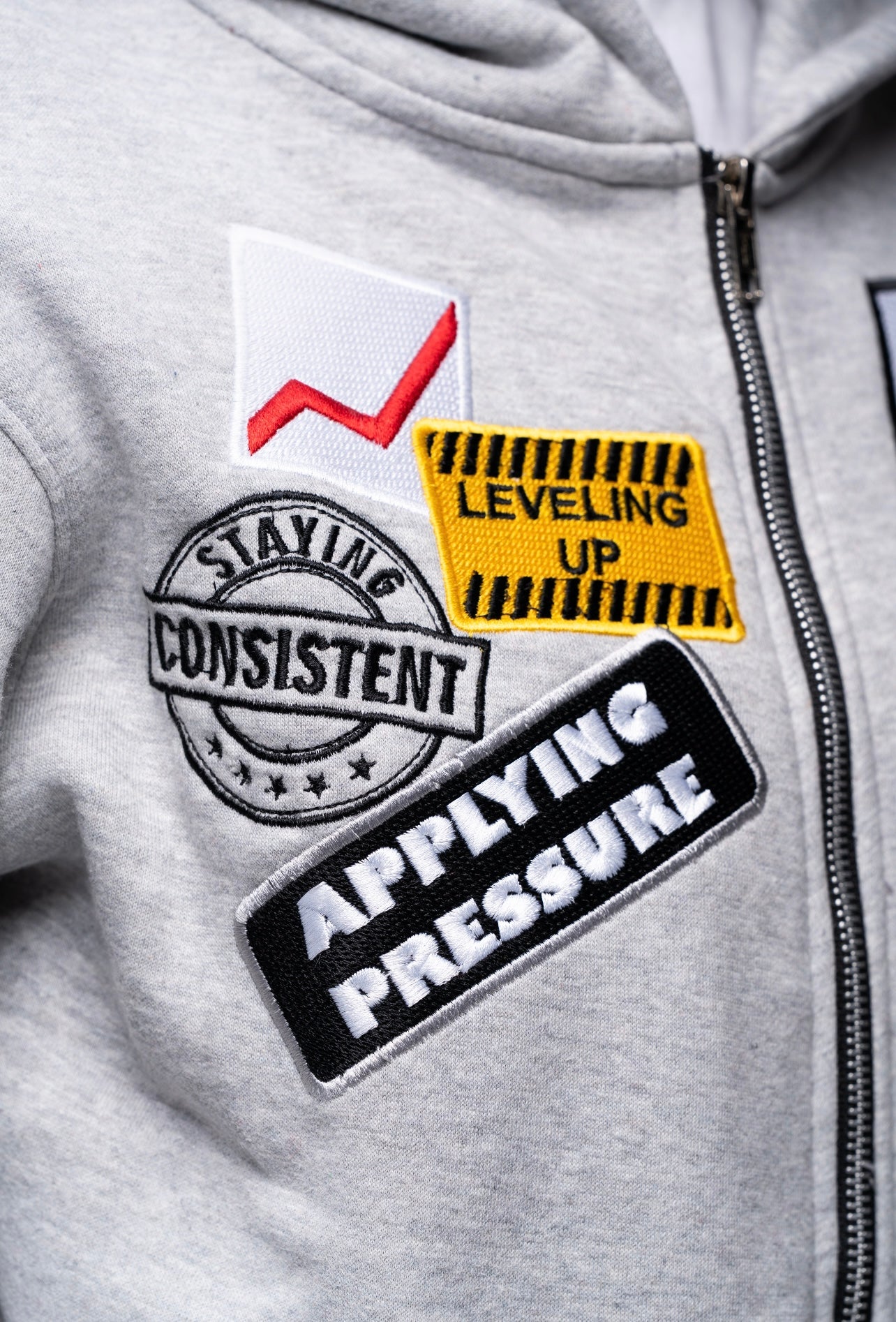 AP Zip Up - Gray And White
