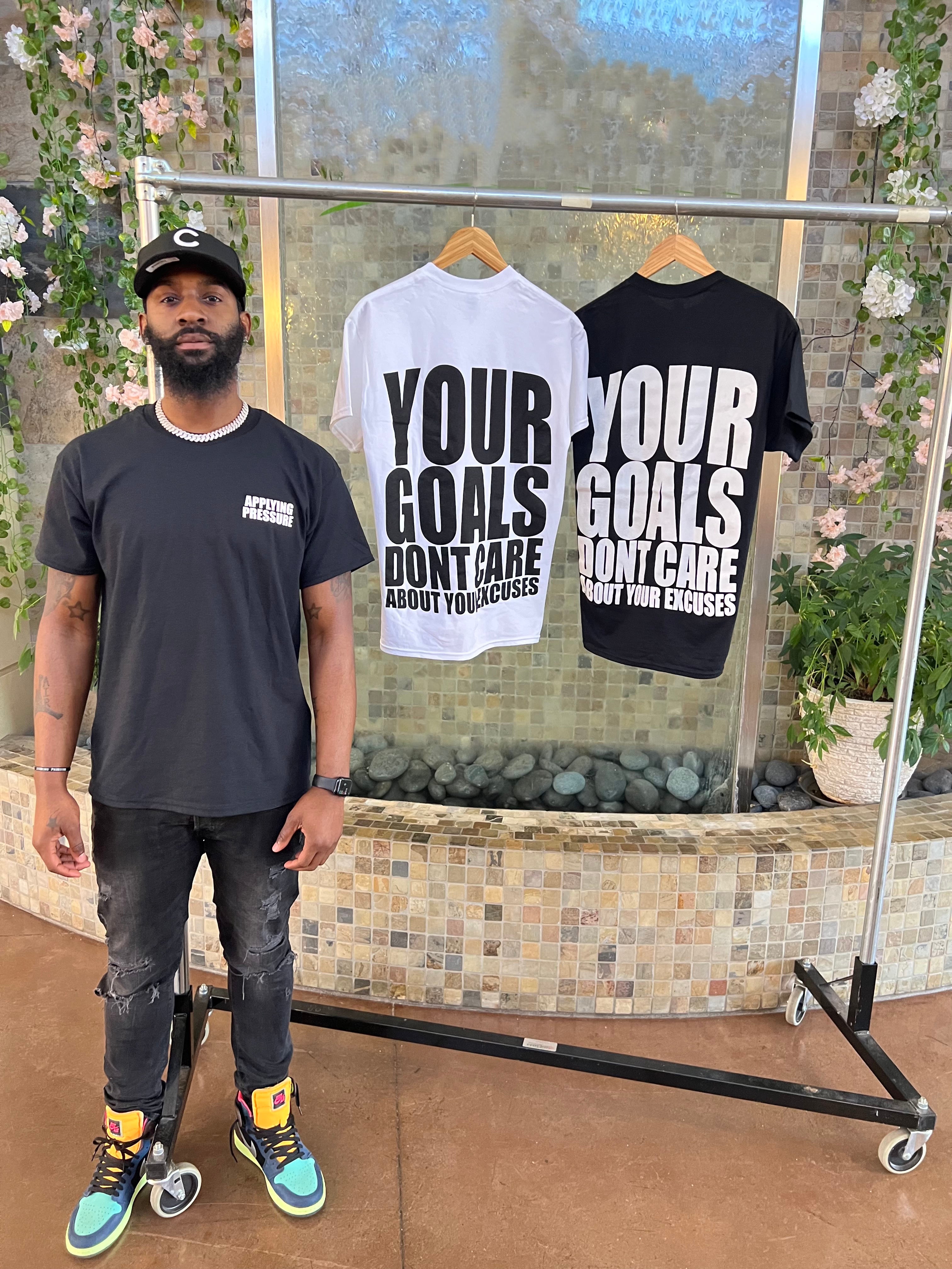 YOUR GOALS TEE|BLACK AND WHITE