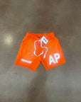 "PRESSURE" SHORTS| ORANGE AND WHITE