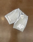 "PRESSURE" SHORTS| GRAY AND WHITE