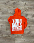 YOUR GOALS HOODIE| ORANGE AND WHITE