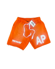 "PRESSURE" SHORTS| ORANGE AND WHITE