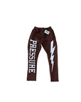 PRESSURE JOGGERS | BROWN AND WHITE PUFF