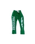 PRESSURE JOGGERS | GREEN AND WHITE PUFF