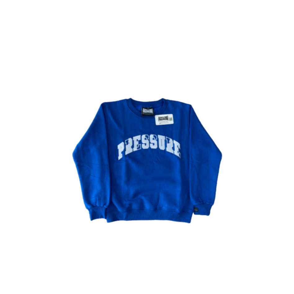 Pressure Crew Neck Sweatshirt| Blue