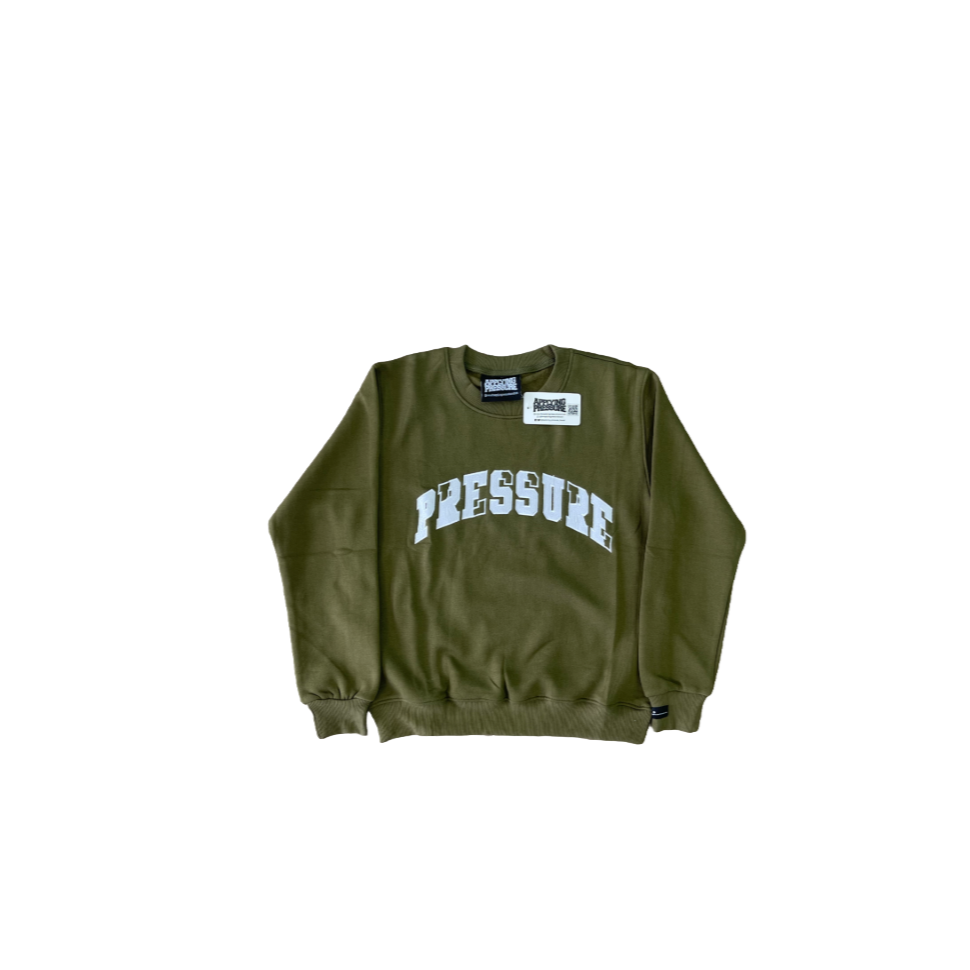 Pressure Crew Neck Sweatshirt| Olive